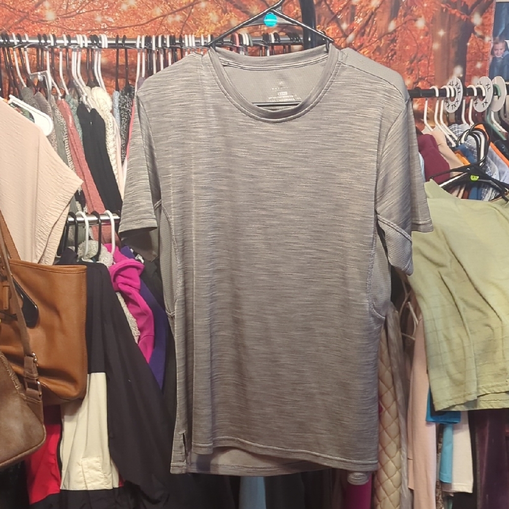 Balance Heather Gray Mens Short Sleeve Top
